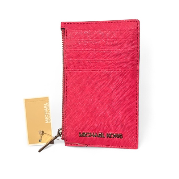 Michael Kors Hot Pink Card Holder - Picture 1 of 6